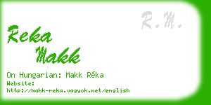 reka makk business card